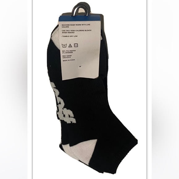 Neff No Show Socks 3 Pair Men’s 6.5-12 Black White w Logo Skate BMX Ride NEW! - Picture 3 of 11